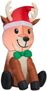 3.5' Airblown Outdoor Reindeer Christmas Inflatable