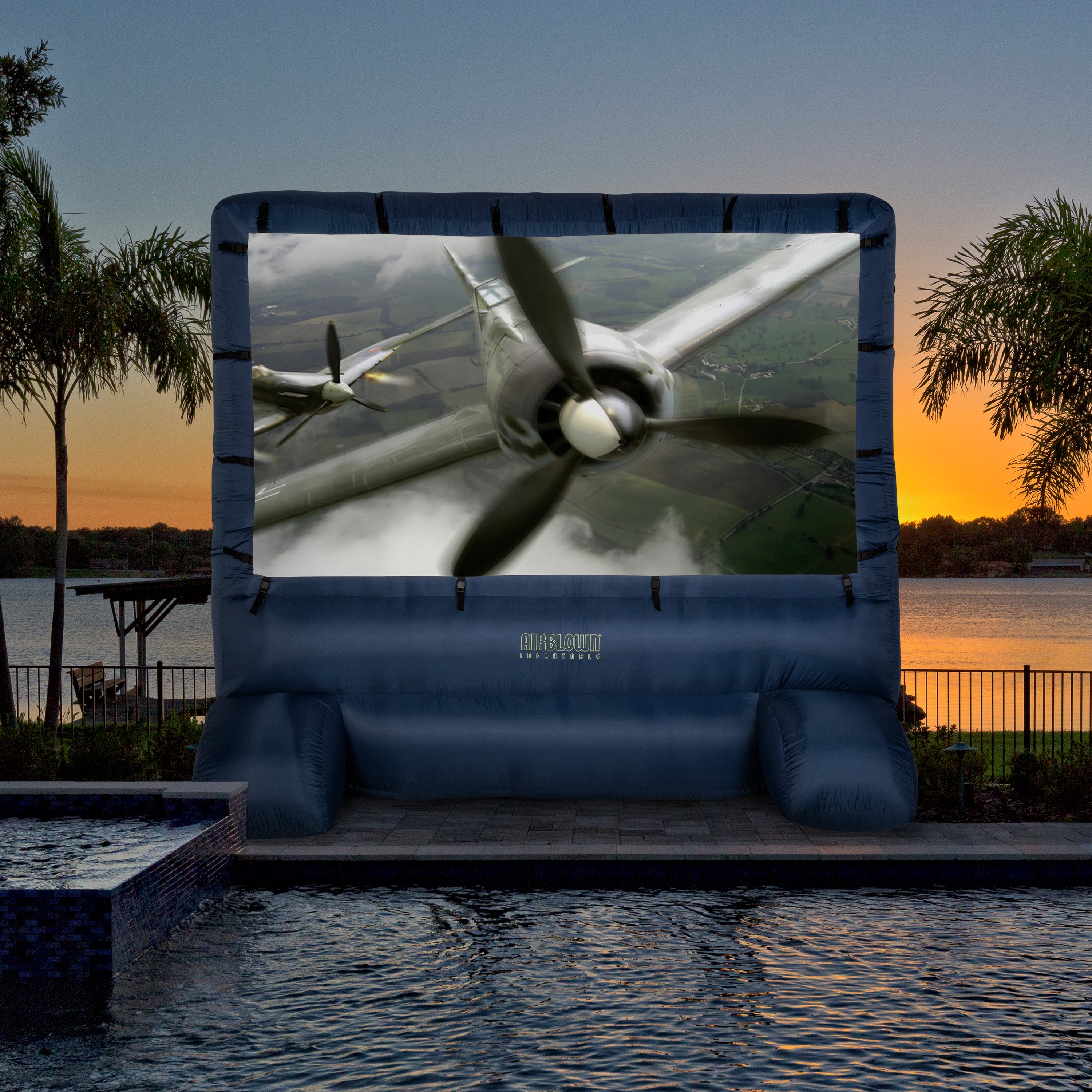 12' x 11.5' Airblown Movie Screen Deluxe Inflatable