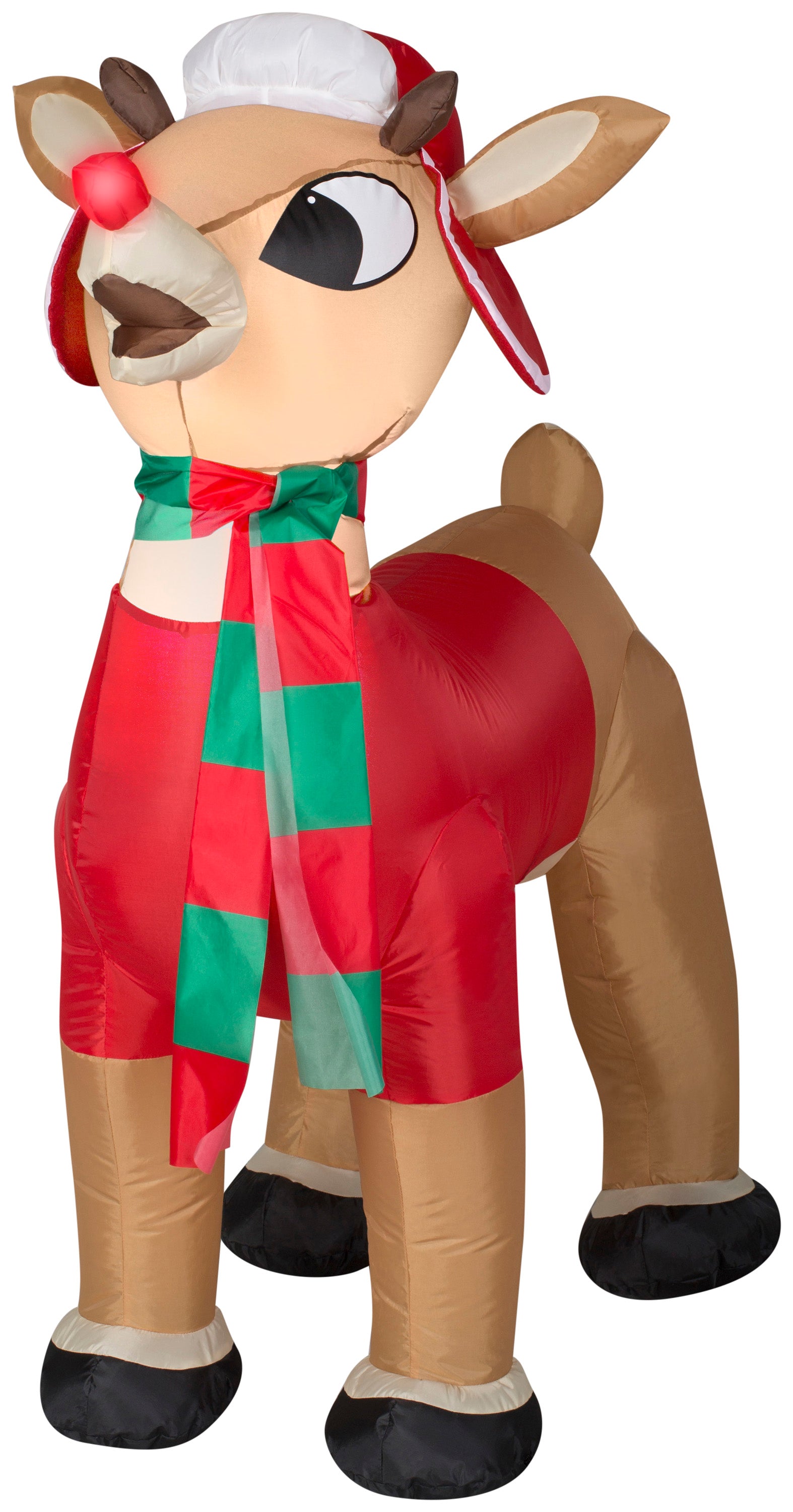 3.5' Airblown Rudolph w/ Winter Wear Christmas Inflatable