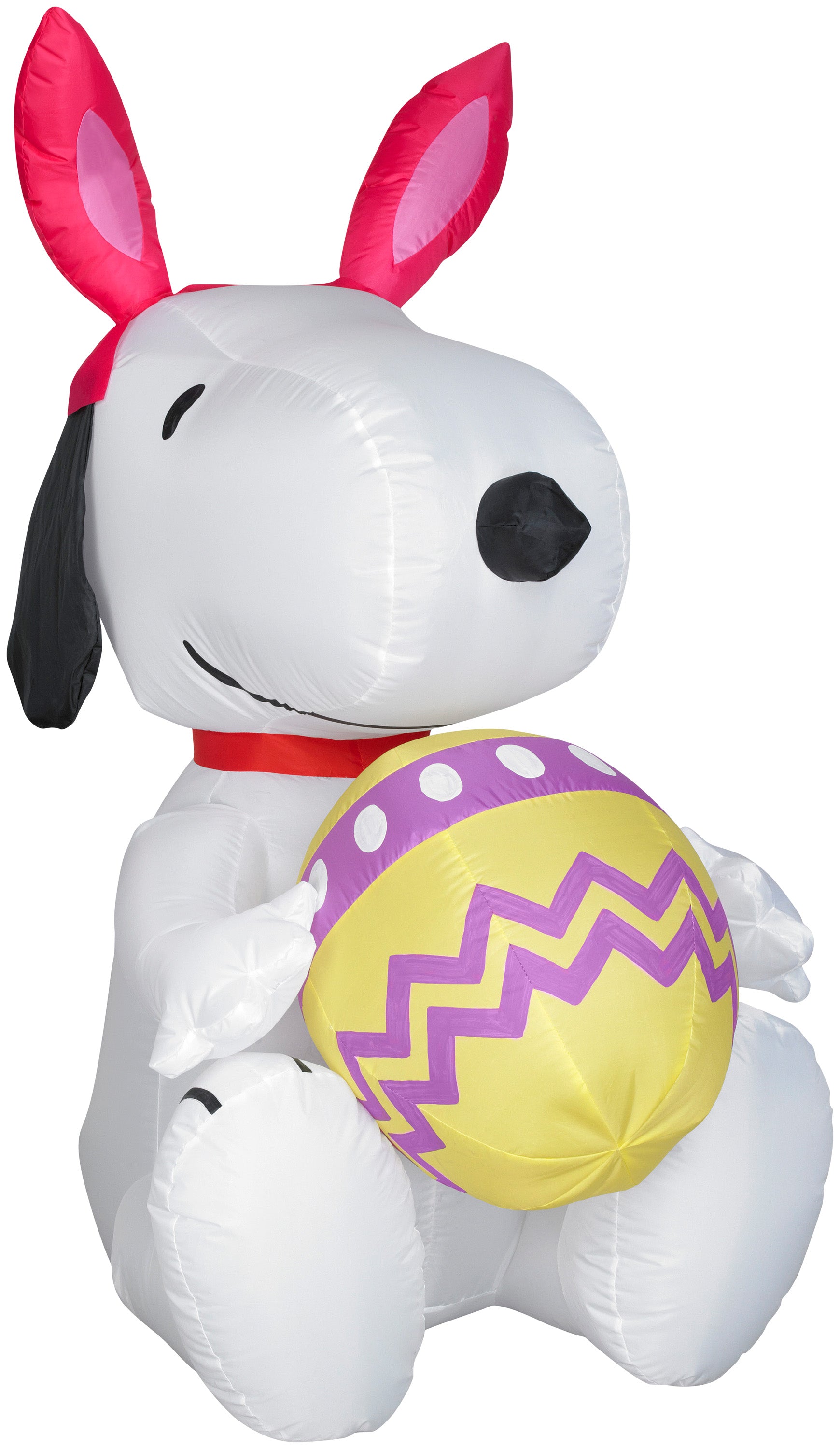 Gemmy Airblown Inflatable Snoopy with Bunny Ears and Decorated Egg, 3.5 ft Tall
