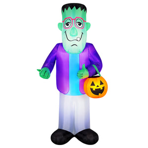 Occasions 7' INFLATABLE TRICK OR TREAT MONSTER, 7 ft Tall, Multicolored