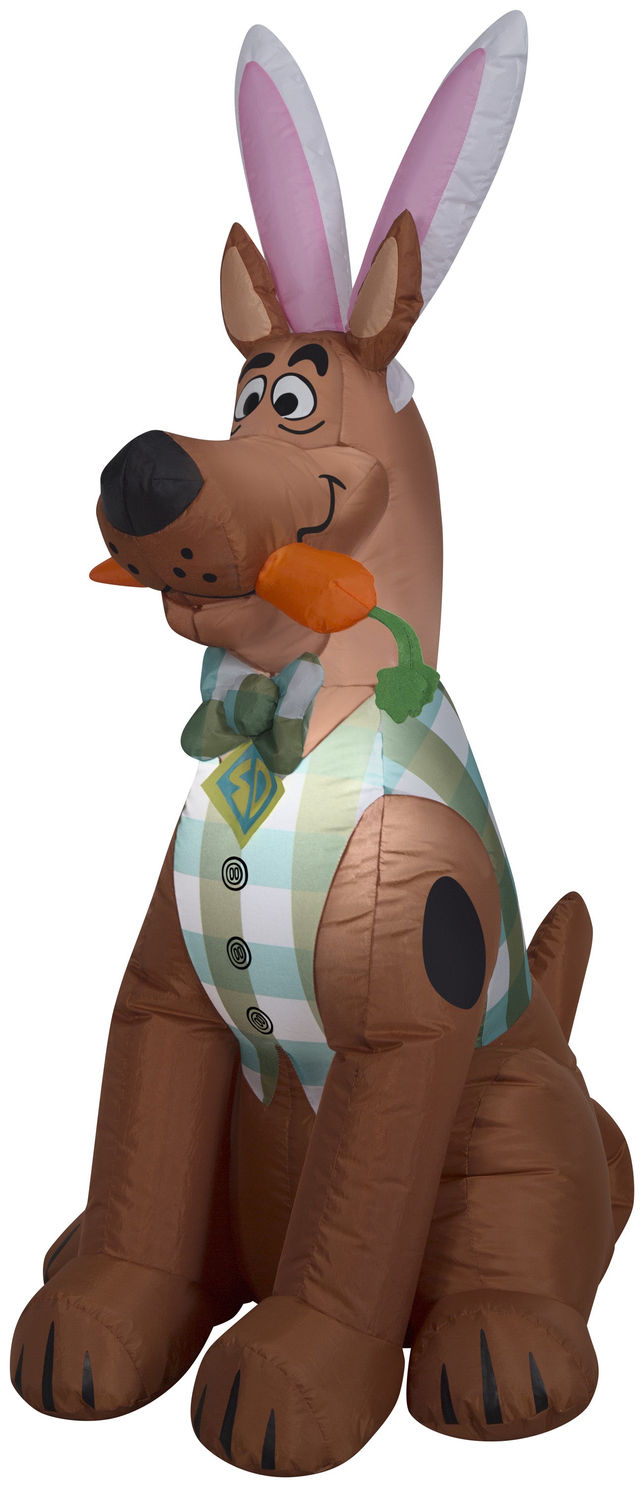 Gemmy 4 ft Airblown Scooby in Easter Outfit SM, Brown