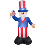 Load image into Gallery viewer, Gemmy Airblown Inflatable Uncle Sam, 5 ft Tall, Multicolored
