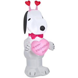 Gemmy Airblown Inflatable Valentine Snoopy, 3.5 ft Tall