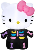 Load image into Gallery viewer, Gemmy Airblown Hello Kitty Neon Skeleton Sanrio, 3 ft Tall, Multi
