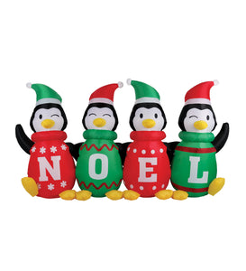 6' Inflatable Sweater Penguins