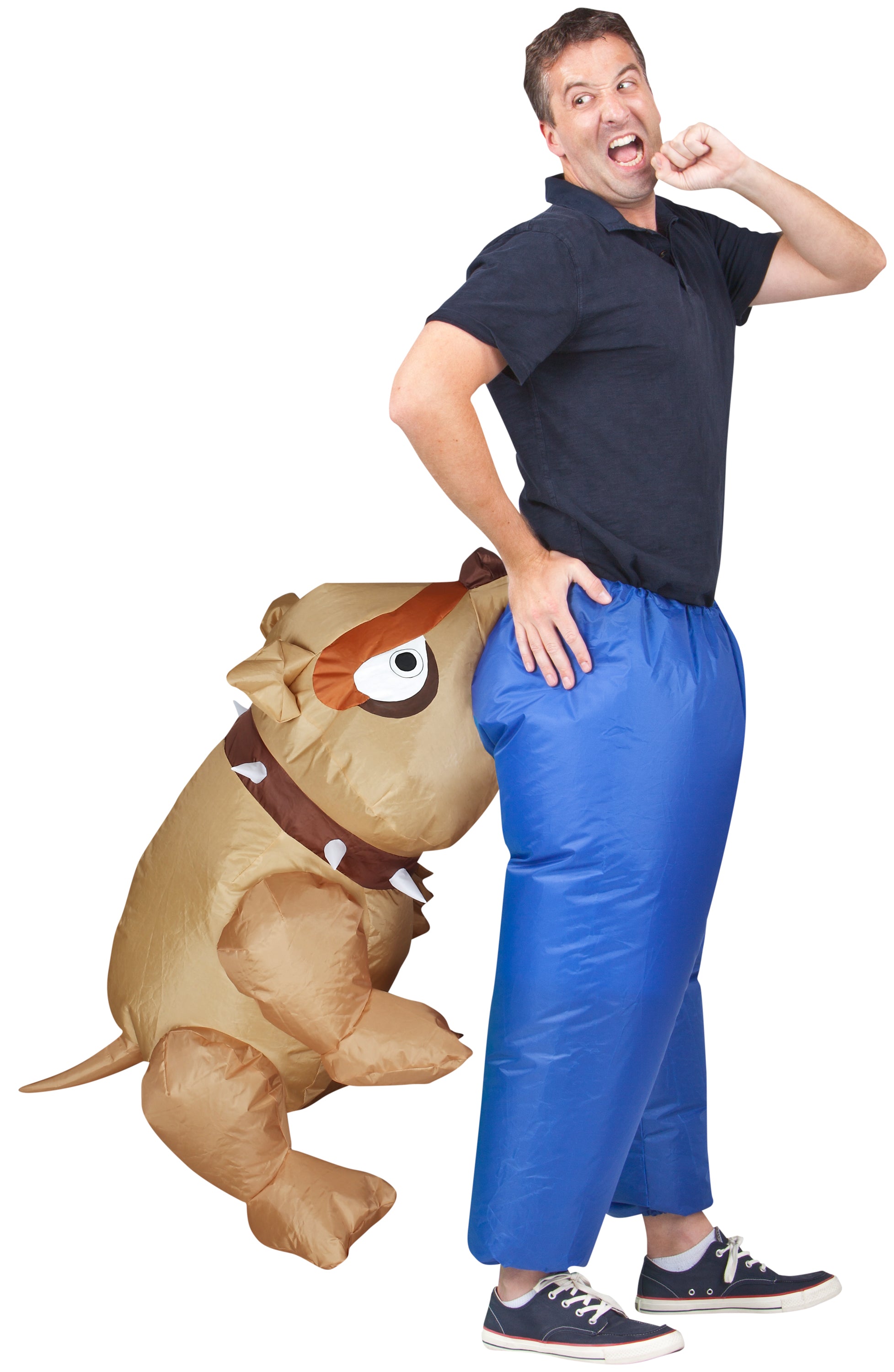 Illusion Inflatable Man-eating Bull Dog Halloween Costume