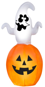 5.5' Spinning Ghost in Pumpkin Halloween Inflatable