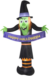 12' Airblown Giant Witch Halloween Inflatable