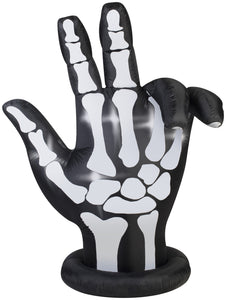 inflatable giant skeleton hand
