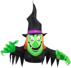 3.5' Airblown Window Witch Creeper Halloween Inflatable