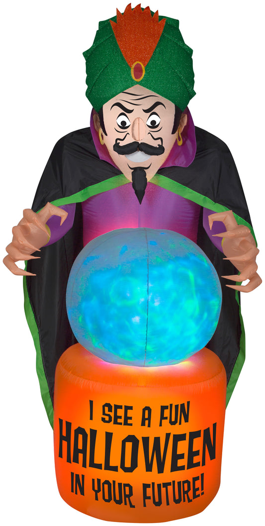 7.5' Projection Fire & Ice Fortune Teller Halloween Inflatable