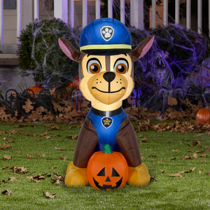 3' Airblown Paw Patrol Chase w/ Pumpkin Halloween Inflatable