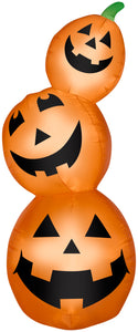 7' Airblown Pumpkin Stack Halloween Inflatable