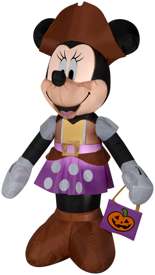 5' Minnie Mouse in Pirate Costume Halloween Inflatable