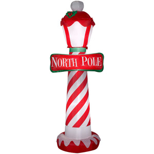 7" Airblown-North Pole Christmas Inflatable