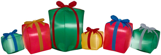 9' Wide Presents Collection Scene Christmas Inflatable