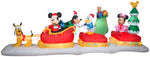Load image into Gallery viewer, Gemmy Animated Christmas Airblown Inflatable Mickey and Friends Sleigh Scene Disney, 6 ft Tall
