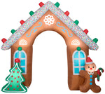 Load image into Gallery viewer, Gemmy Christmas Airblown Inflatable Gingerbread Archway, 8.5 ft Tall, Multi
