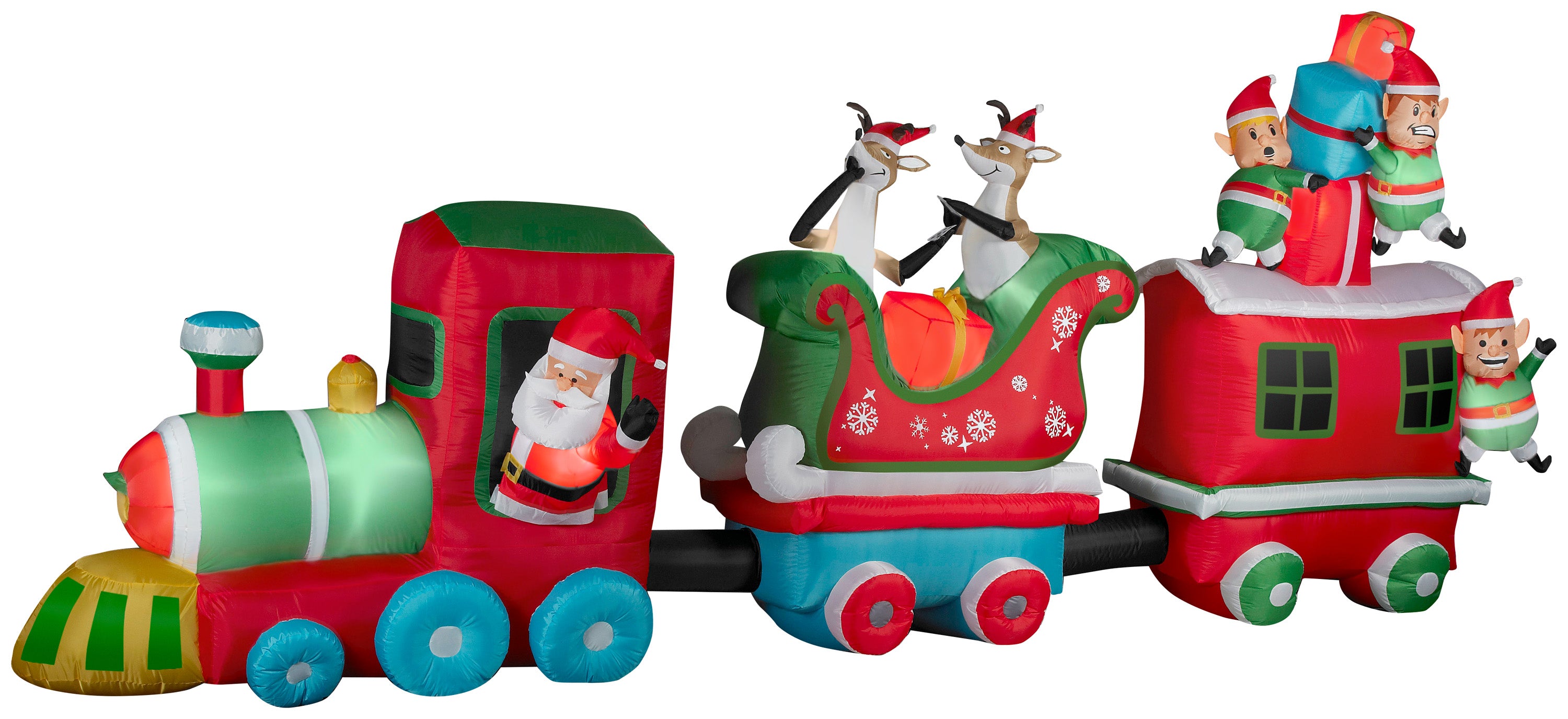 16' Wide Airblown Train Colossal Christmas Inflatable