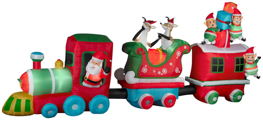 16' Wide Train Colossal Christmas Inflatable