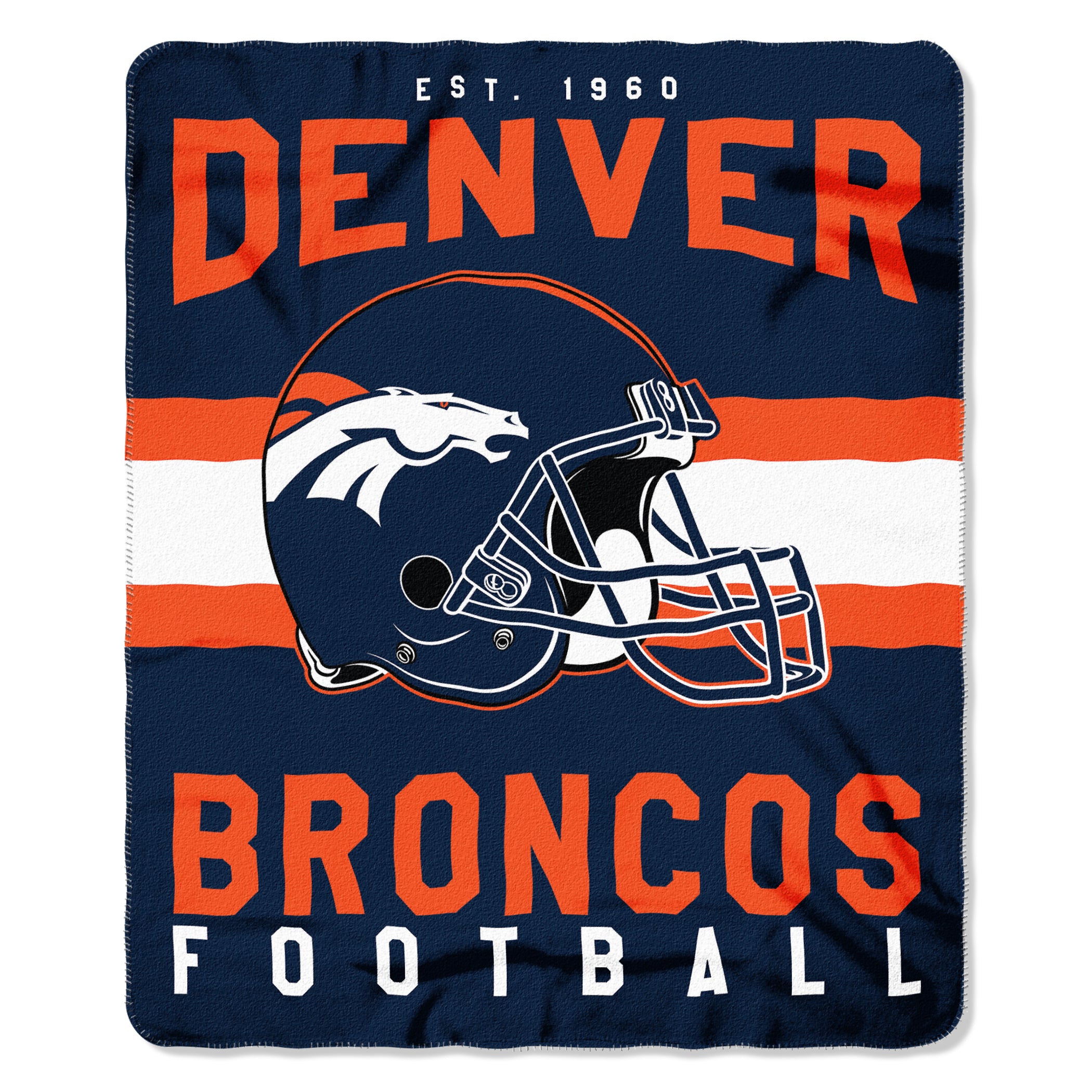 The Northwest Company Denver Broncos Fleece Throw , Orange