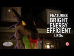 Load and play video in Gallery viewer, Gemmy 11.5&#39; Animated Projection Airblown-Fire &amp; Ice-Dragon w/ Wings
