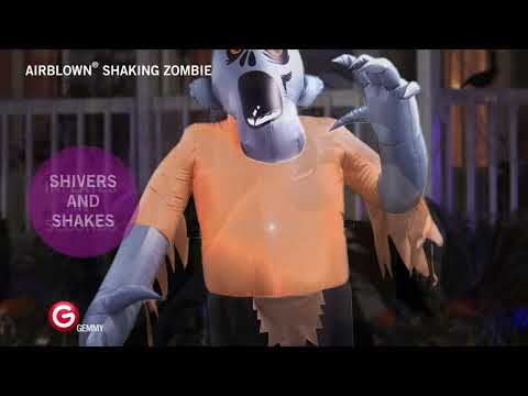 6' Shaking Zombie Halloween Inflatable