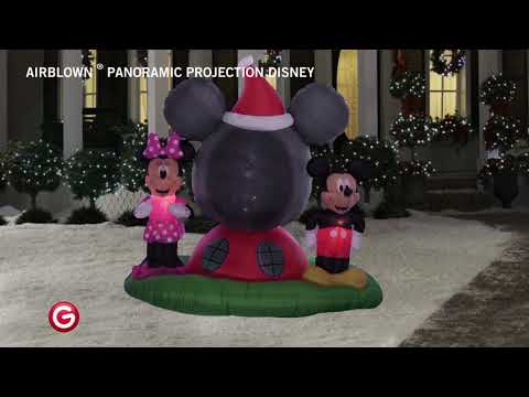 Disney Mickey & Minnie Panoramic Projection Ariblown Inflatable