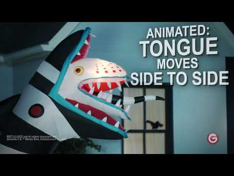 Gemmy 9.5' Animated Airblown Inflatable Beetlejuice Sandworm w/LEDs