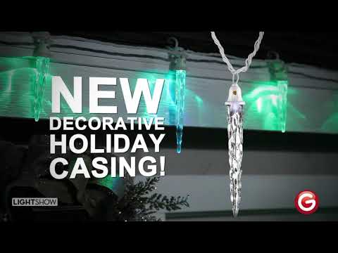 Christmas ColorMotion Light String-Icicle-S/24-7"5"5" (Multi)